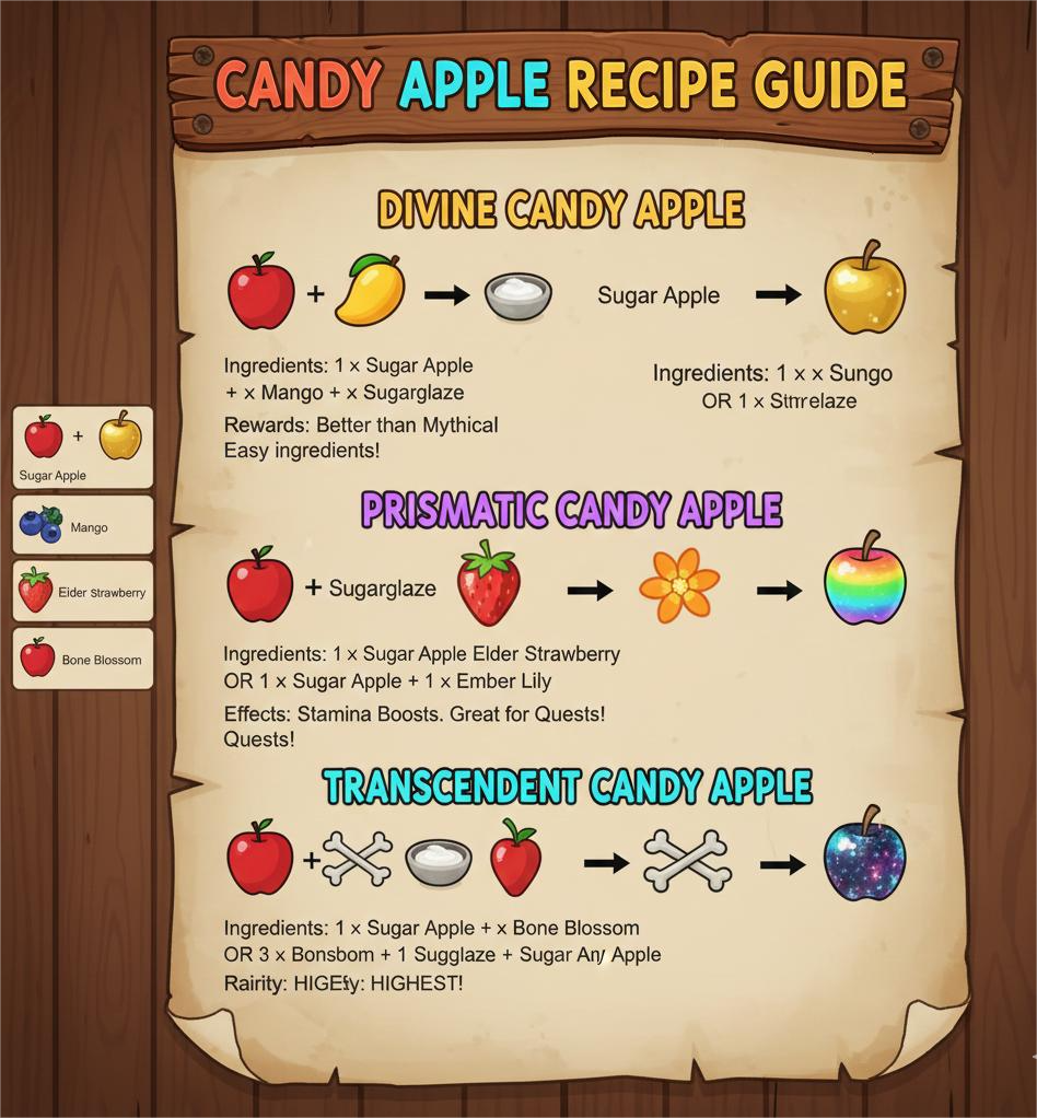 How to Make Candy Apple in Grow a Garden 3 Candy apple recipe complete guide