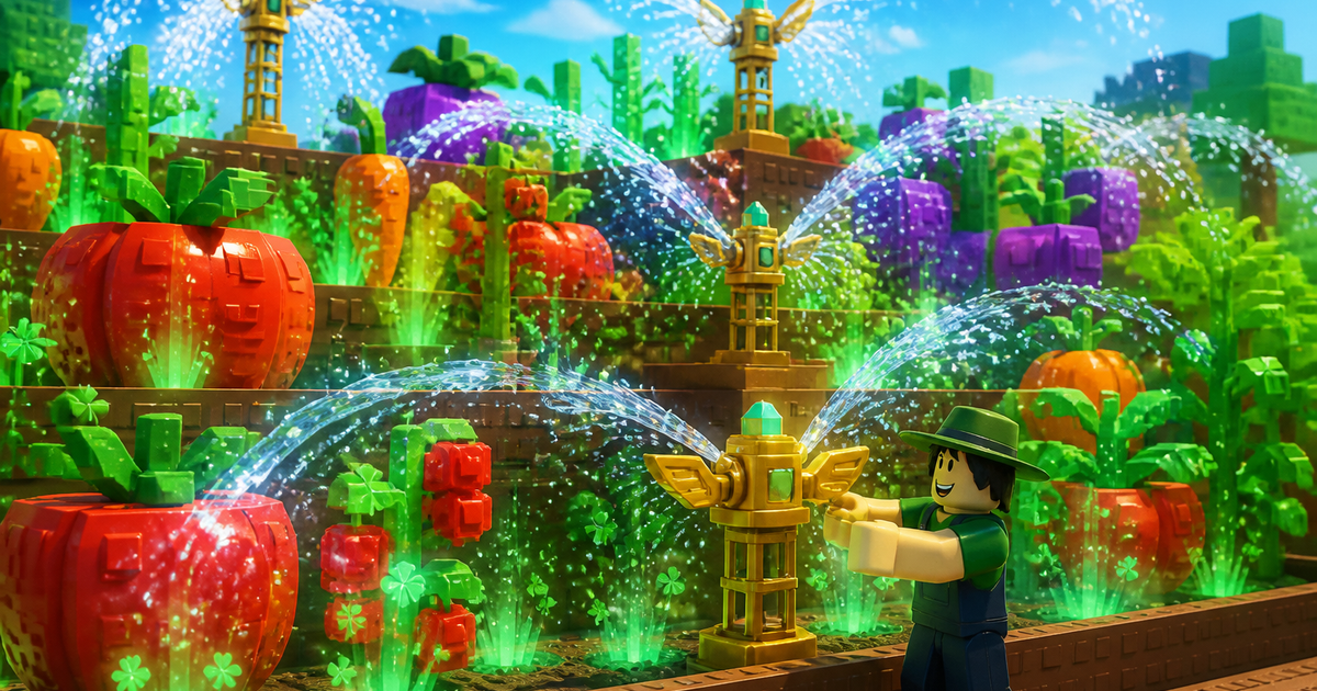 Grow a Garden 2 Size Luck Cap 100 | Sprinklers Guide 2 grow a garden 2 sprinklers - size luck illustration