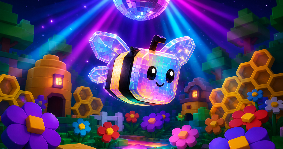 Disco Bee in Grow a Garden: Odds, Ability, and Value 2 disco bee grow a garden - rainbow disco bee illustration