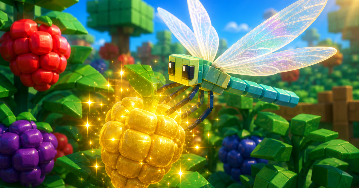 Dragonfly in Grow a Garden: The Gold Maker 2 dragonfly grow a garden - golden fruit conversion illustration