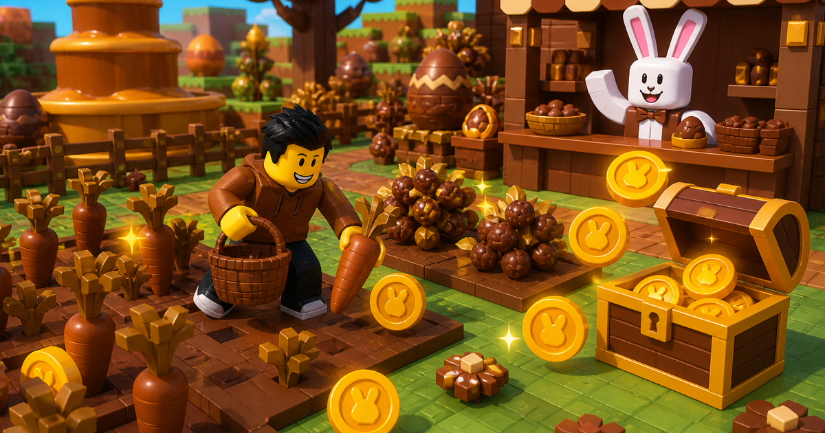 How to Farm Chocolate Coins in Grow a Garden 2 chocolate coins grow a garden - candy carrot coin farming illustration