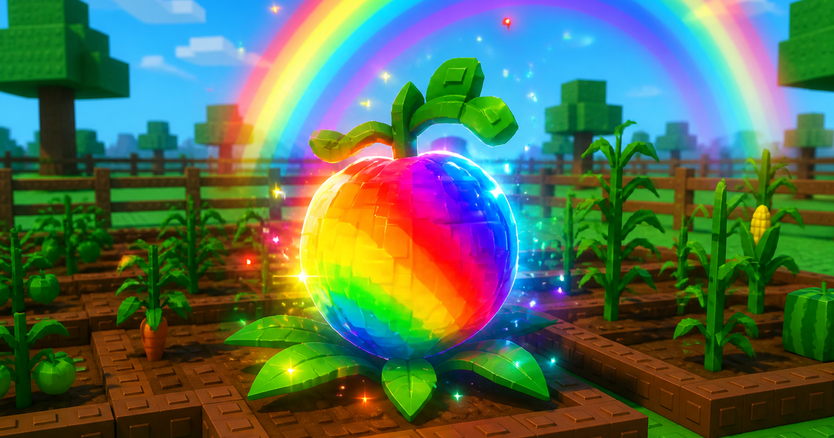 How to Get the Rainbow Mutation in Grow a Garden 2 rainbow mutation grow a garden - rainbow crop illustration