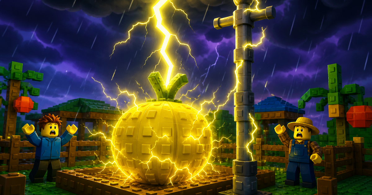 How to Get the Shocked Mutation in Grow a Garden 2 shocked mutation grow a garden - lightning rod strike illustration