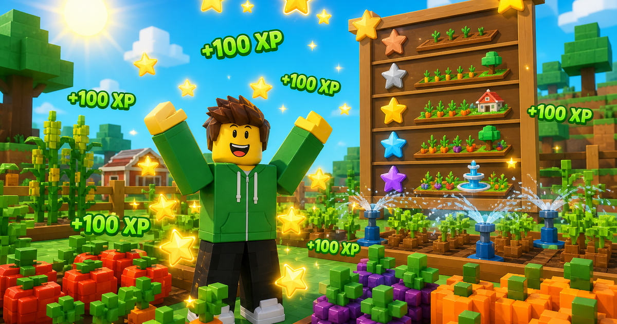 How to Level Up Fast in Grow a Garden 2 level up fast in grow a garden - 3D Roblox guide illustration
